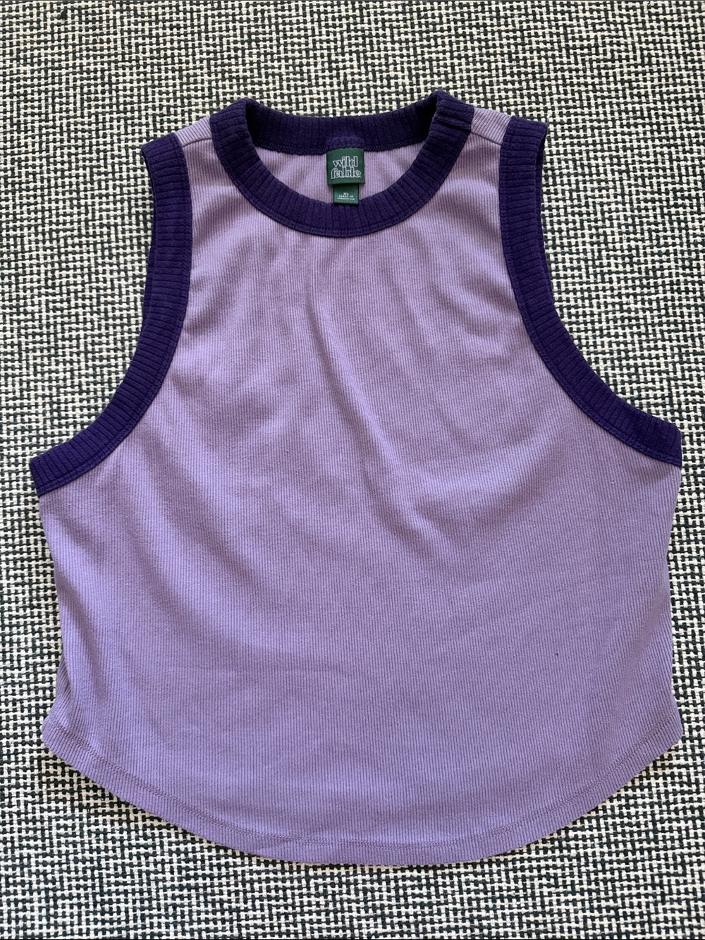 wild fable Lavender Tank with Dark Purple Trim